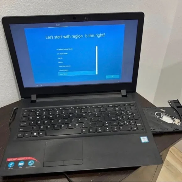 Lenovo Sleek Black Laptop